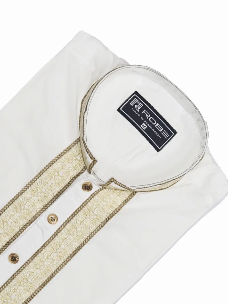 Exclusive Embroidery Dhuti Panjabi -